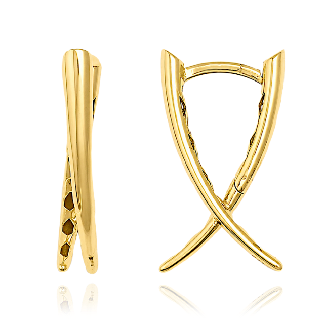 MINET Elegant Gold Earrings Au 585/1000 1,75g