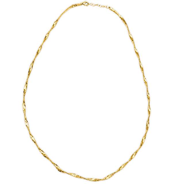 MINET Luxusní zlatý náhrdelník Au 585/1000 5,10g