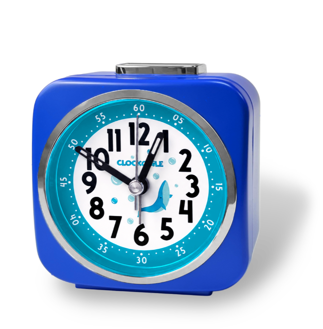 CLOCKODILE Modrý dětský budík MOŘSKÝ SVĚT - 3 ROKY ZÁRUKA!