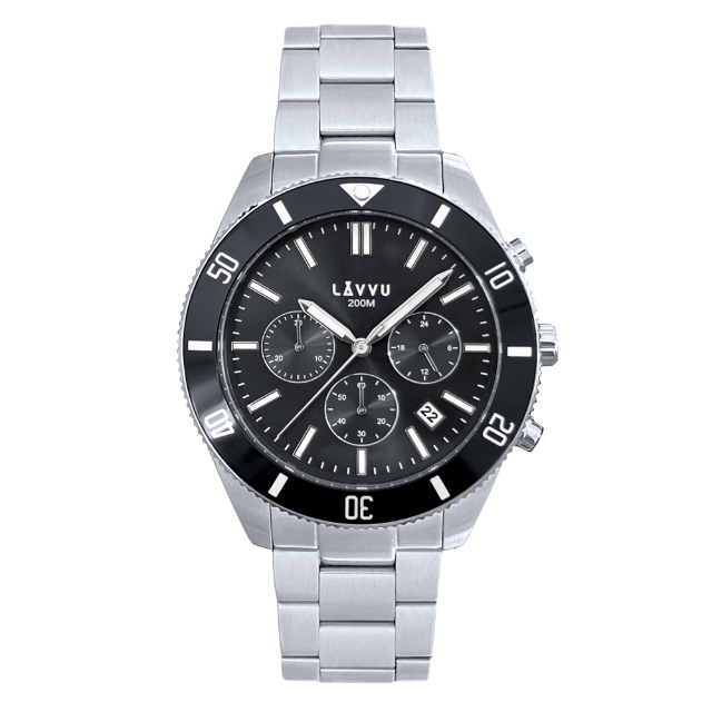 LAVVU Pánské hodinky Chronograph BRENNING s vodotěsností 200M 