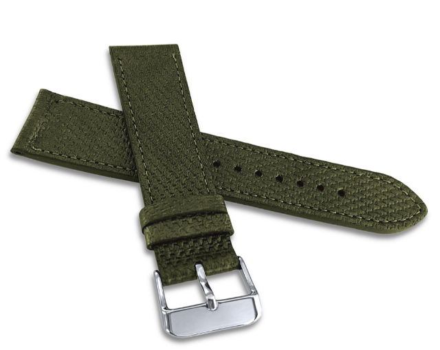 LAVVU Metalický zelený řemínek BRAID METAL z luxusní kůže Top Grain - 22